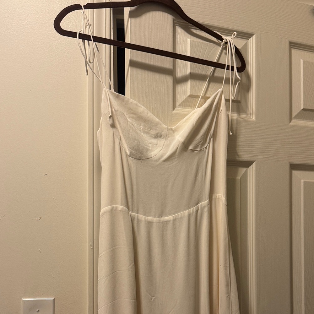 Reformation Juliette Ivory Midi Dress
